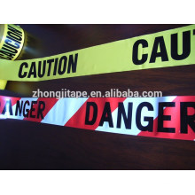 crime scene use red/white with printing pe warning tape